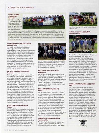 Alumni Association News, Autumn 2009